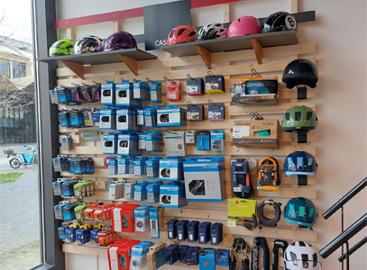 Intérieur magasin de vélos Services Paris